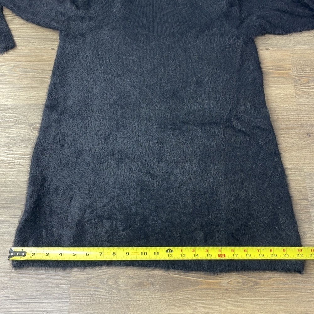 Loft Fuzzy Black Long Sleeve Sweater, size small - Picture 6 of 10